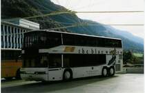 Aus dem Archiv: PTT Regie P 27'900 Neoplan am 6. Oktober 1998 Chur, Postautostation (mit Vollwerbung fr  Swisscom )