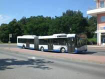 Solaris Urbino auf der Linie 601 nach Teltow Sigridshorst an der Haltestelle Stahnsdorf Waldschnke.