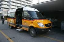 Regie Ilanz, GR 84'768 (MB Sprinter Transfer 35 4x4, 2009) am 26.11.2009 in Ilanz (Fahrzeug fr die Linie Ilanz - Riein)