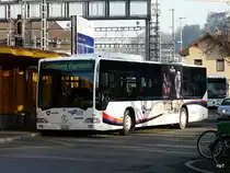 Regionalbus Lenzburg - Mercedes Citaro Nr.62 AG 27474 bei den Bushaltestellen neben dem Bahnhof Lenzuburg am 20.11.2009