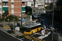 Regie Lugano Nr. 507 (TI 215'201, Setra 313UL, 2000) am 25.11.2009 unterhalb des Bahnhofs Lugano. 