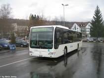 Schneider Nr. 9 (Mercedes CitaroII O530) am 26.11.09 in Eschenbach SG, Dorftreff. Nachdem ich bei der Ankunft den Bus fotografierte, machte der Chauffeur den Vorschlag, dass er die Zielanzeige ndern wrde. Dabei entschied ich mich am heiter hellen Tag dafr, dass der Wagen mit ''Nachtbus'' angeschrieben wird. 
