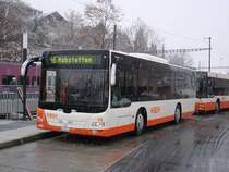 RBS, Worblaufen Nr. 19/BE 666'119 MAN am 30. November 2009 beim Bahnhof Bolligen.