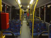 Linie/Kurs 609/25 Wagennumer 0907 am 27.11.2009 an der Endhaltestele Brser Berg Sdwache.
Sicht vom vorderenteil des Fahrzeuges ins hintere