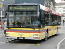 STI - MAN Nr.98  BE 577098 unterwegs auf der Linie 3 bei den Bushaltestellen vor dem Bahnhof Thun am 21.11.2009