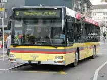 STI - MAN Nr.98  BE 577098 unterwegs auf der Linie 3 bei den Bushaltestellen vor dem Bahnhof Thun am 21.11.2009