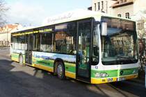 Ein Citaro der  Brde Bus  wartete am 23.11.2009 am Haldensleber ZOB auf neue Aufgaben.