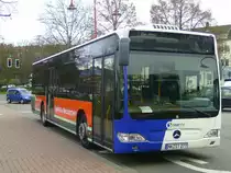 Der Wagen 277 der NVG steht am 2.12.09 abgestellt in der Lindenallee in Neunkirchen