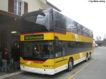 Ebenfalls zum Einsatzgebiet der Regie Nesslau gehrt die Linie 791 zur Schwgalp, wo auf die Sntis-Schwebebahn umgesteigen werden kann. Aufgrund des eher schlechten Wetters am 26.11.09 ist der Neoplan N4426 SG 273 224 wohl eher berdimensioniert. 