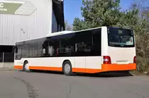 RBS, Worblaufen Nr. 4/MAN am 3. Dezember 2009 (noch ohne Anschriften und Kennzeichen) bei der Garage in Worblaufen.