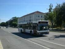 MAN Niederflurbus 1. Generation auf der Linie 608 nach Bahnhof Michendorf am Hauptbahnhof.