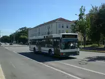 MAN Niederflurbus 1. Generation auf der Linie 608 nach Bahnhof Michendorf am Hauptbahnhof.