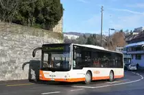 RBS, Worblaufen Nr. 19/BE 666'119 MAN am 4. Dezember 2009 auf der Linie 44 beim Bahnhof Bolligen.