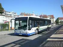Mercedes-Benz O 530 I � (Citaro) auf Betriebsfahrt am Bahnhof Falkensee.