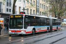 SWN 243 (NE ZS 243) mit Werbung fr Varisol Markisen aufgenommen an der Schwannstr. in Neuss am 28.11.2009.