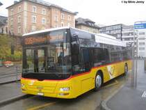 Postauto/PU Stutz Nr. 229 (MAN Lion's City A20) am 1.12.09 beim Bhf. Zrich-Wiedikon