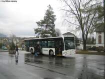 Schneider Nr. 14 (Mercedes Citaro O530) am 26.11.09 in Eschenbach SG, Dorftreff auf der Linie 622 nach St.Gallenkappel, wo der Halbstundentakt des 622ers endet. Stndlich fhrt de 622er weiter ber den Riken nach Wattwil.