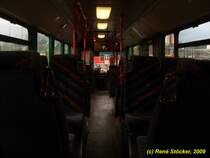 Innenraum von GL-BR 60. Es ist ein Mercedes O405N aus dem Jahre 1992 der firma Ossenbach Autobusse. Es ist KEIN Mercedes O405N!!!