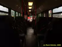 Innenraum von GL-BR 60. Es ist ein Mercedes O405N aus dem Jahre 1992 der firma Ossenbach Autobusse. Es ist KEIN Mercedes O405N�!!!