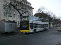 MAN Lion's City DD (Doppelstock) auf der Linie X34 nach Kladow Kaserne Hottengrund an der Haltestelle Hertzallee.
