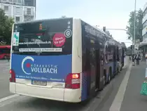 Ein MAN LION CITY langbus 15 Meter  Der LINIE 6 �ber Elsen nach Sande Am Westerntor in paderborn 