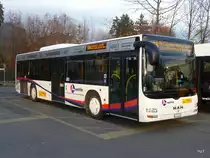 Postauto - MAN Lions`s City  AG 208685 unterwegs auf der Linie 336 bei den Haltestellen neben dem Bahnhof Wohlen/AG am 05.12.2009