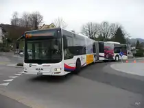 BD/WM - MAN Lion`s City  AG 438038 unterwegs als P&R am Weihnachtsmarkt in Bremgarten/AG am 05.12.2009