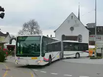 Postauto - Mercedes Citaro AG 6092 unterwegs als P&R am Weihnachtsmarkt in Bremgarten/AG am 05.12.2009