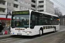 Wessels (RE RW 1070) am 1.12.2009 an der Buererstr in Gelsenkirchen Horst mit der Linie 253 nach Gladbeck Brauck.