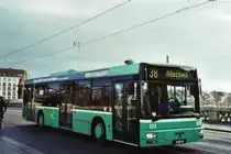 BVB Basel Nr. 824/BS 2824 MAN am 17. November 2009 Basel, Mittlere Rheinbr�cke