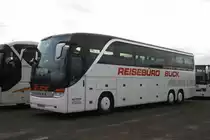 Buck Reisen (AUR BR 416) aus Gro�heide mit Setra 416 HDH beim Weihnachtsmarkt am Centro Oberhausen. 