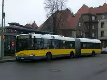 Solaris Urbino auf der Linie 255 nach Wei�ensee Schwarzelfenweg am S+U Bahnhof Pankow.