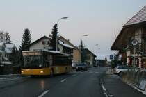 PU SteinerBus, Ortschwaben, Nr. 1 (BE 26'800, MAN Lion's City /A20, 2009) am 18.12.2009 in Seedorf BE.