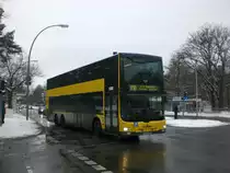 MAN Lion's City DD (Doppelstock) auf der Linie X10 nach S+U Bahnhof Zoologischer Garten am U-Bahnhof Oskar-Helene-Heim.