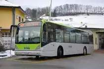 Busland AG, Burgdorf Nr. 17/BE 612'513 Van Hool am 22. Dezember 2009 beim Bahnhof Huttwil.