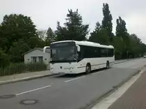 Mercedes-Benz O345 (Conecto) auf Sonderfahrt nahe der Haltestelle Airbus. 