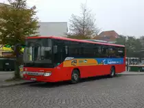 Setra S 400er-Serie auf Betriebsfahrt am Hauptbahnhof/ZOB.