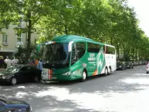 Der Bremen-Scania am 15.08.09 Berlinerstra�e in M�nchen