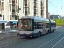 TPG - Hess-Swisstrolley BGT-N2C Nr.761 GE unterwegs auf der Linie 3 in der Stadt Genf am 11.12.2009