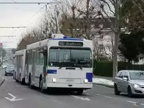 TL - NAW Trolleybus Nr.771 unterwegs auf der Linie 7 in Renens am 19.12.2009
