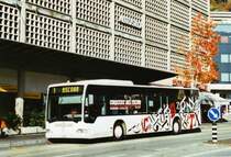 FART Locarno Nr. 26/TI 185'726 Mercedes Citaro am 21. November 2009 Locarno, Bahnhof (mit Vollwerbung fr den  Corriere del Ticino )