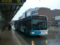 Mercedes-Benz O 530 II (Citaro Facelift) auf der Linie 1 nach Krusau in D�nemark am ZOB.
