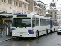 TL - NAW Trolleybus Nr.776 unterwegs auf der Linie 1 in Lausanne am 19.12.2009