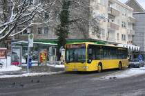 Mesenhohl E MO 760 mit der Linie 190 an der Haltestelle Brgermeister Fiedler Platz in Kettwig.
4.1.2010