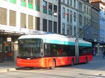 VB Biel - Hess-Swisstrolley BGT-N2C Nr.59 unterwegs auf der Linie 1 in der Stadt Biel am 26.12.2009