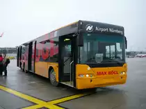 Flughafenbus von MAX B�GL auf dem Vorfeld des N�rnberger Airports im Januar 2010