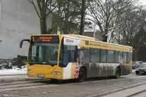 EVAG 3410 (E VG 3410) mit Werbung f�r Immowelt.de auf einer Sonderfahrt zur Er�ffnung der Ruhr 2010.
Aufgenommen an der Zeche Zollverein am 10.1.2010.