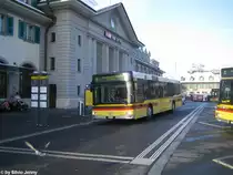 Am 7.1.10 verl�sst der STI MAN Nr. 95 aus dem Jahre 2002 den Bhf. Thun