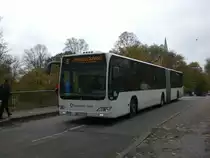 Mercedes-Benz O 530 II (Citaro Facelift) auf der Linie 5 nach Homburg Bahnhof nahe der Haltestelle Kr�henstra�e.