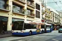 VMCV Clarens Nr. 9 Van Hool Gelenktrolleybus am 12. Dezember 2009 Montreux, Escaliers de la Gare